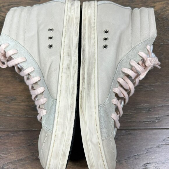 P448 HIGH TOP Skate Sneakers Cristal Gray Sz 39 EUC - Picture 3 of 11